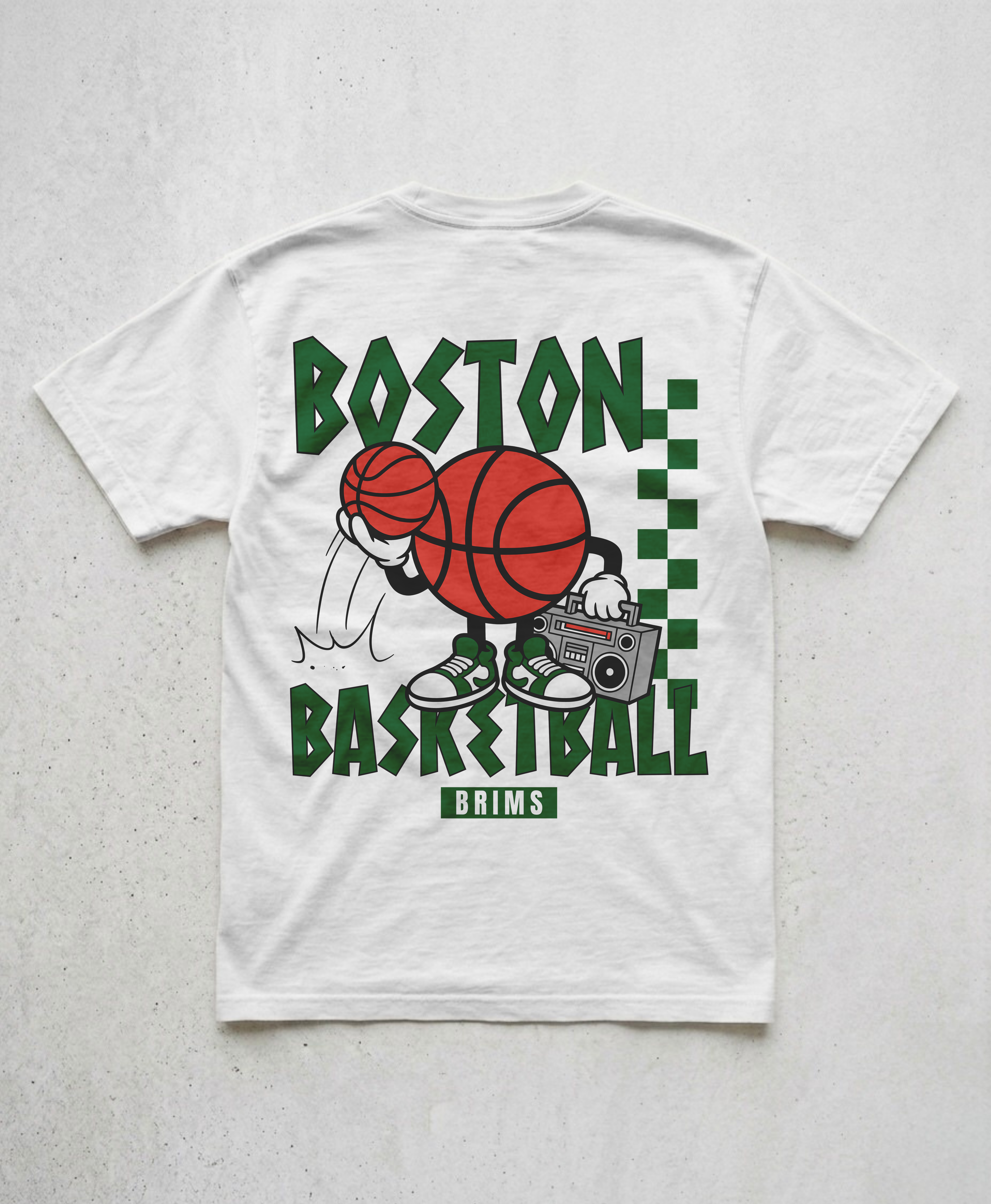 BOSTON RETRO TEE - WHITE