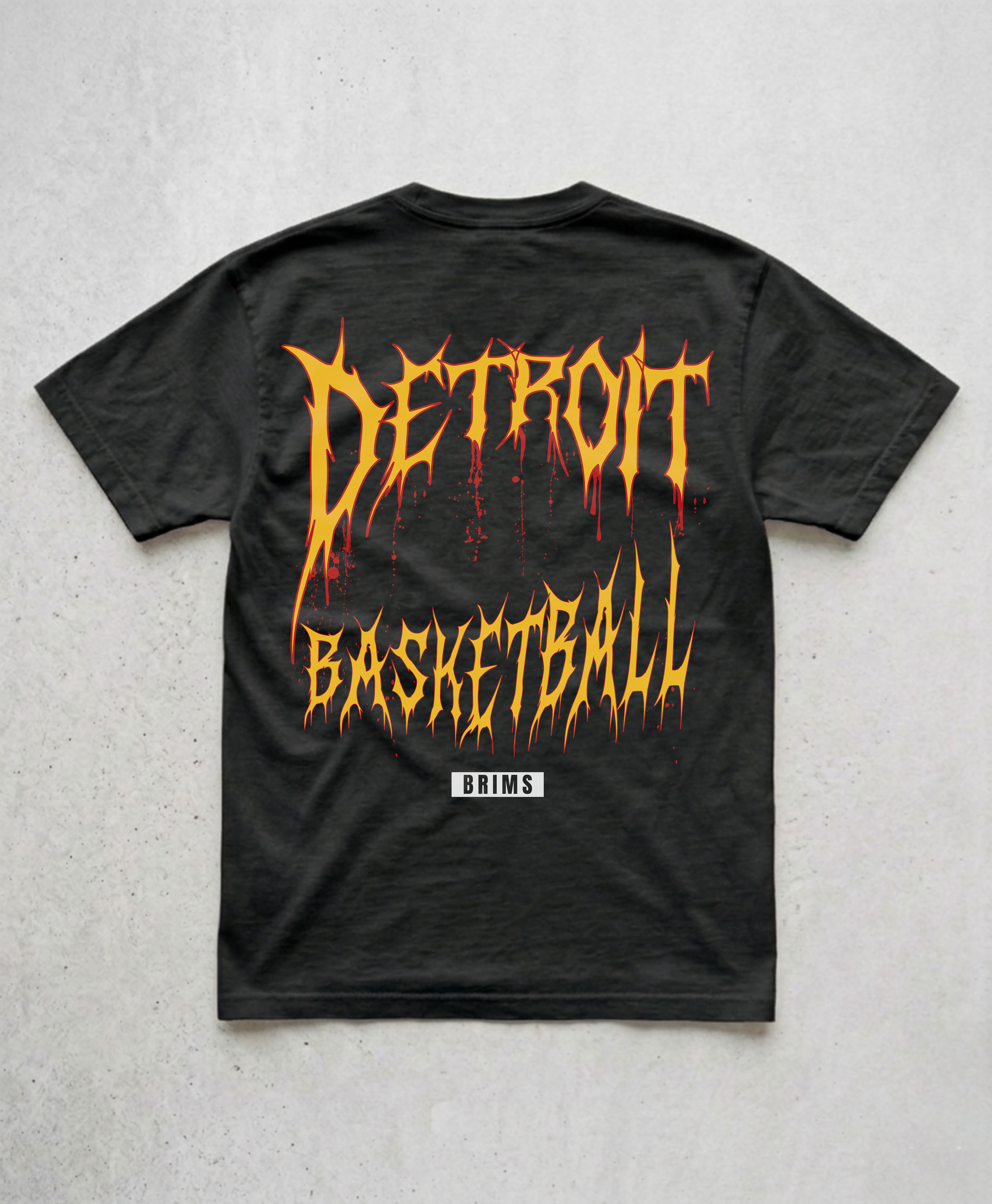 DETROIT BLOOD TEE - BLACK