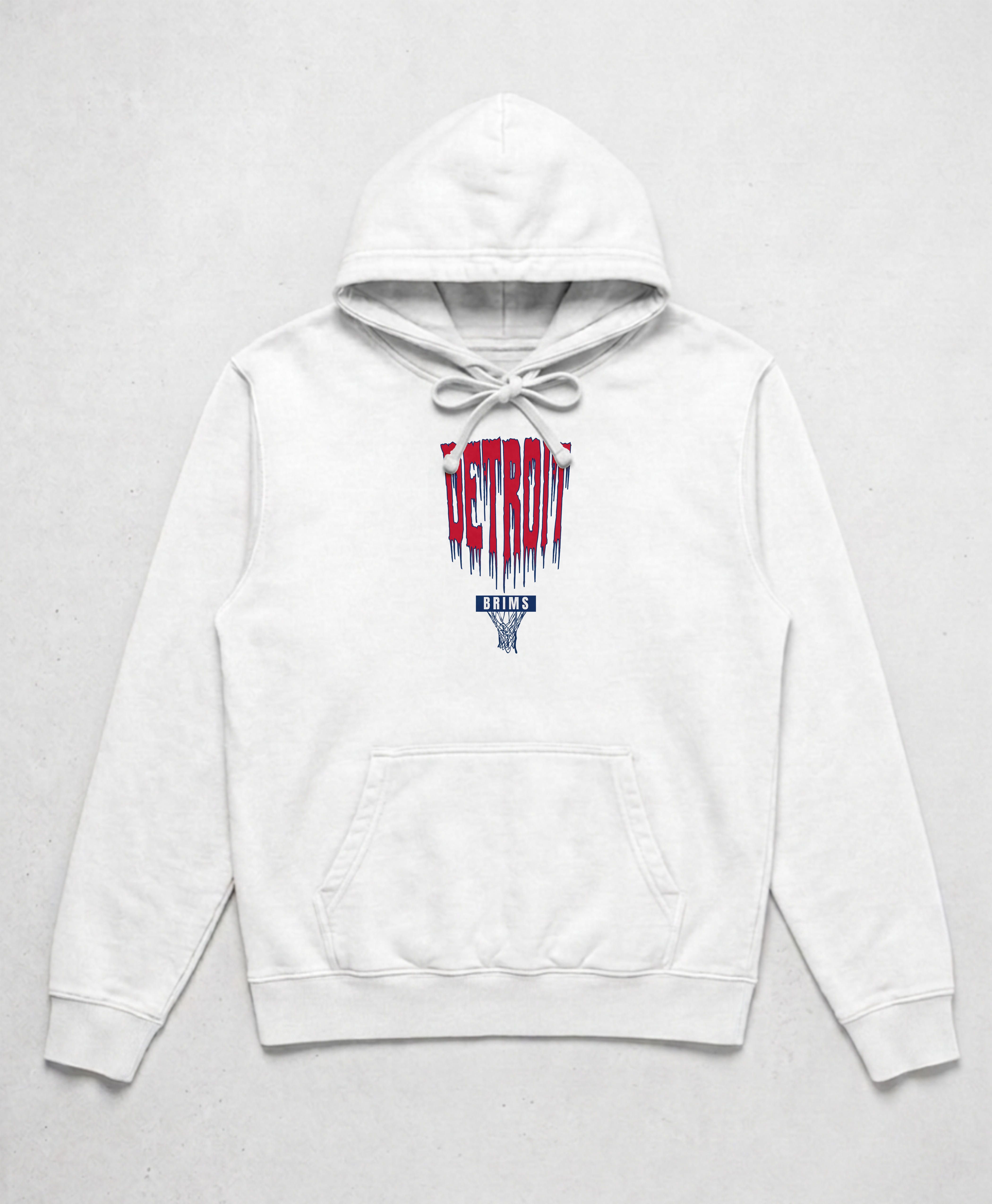 Detroit Hoops Hoodie - White
