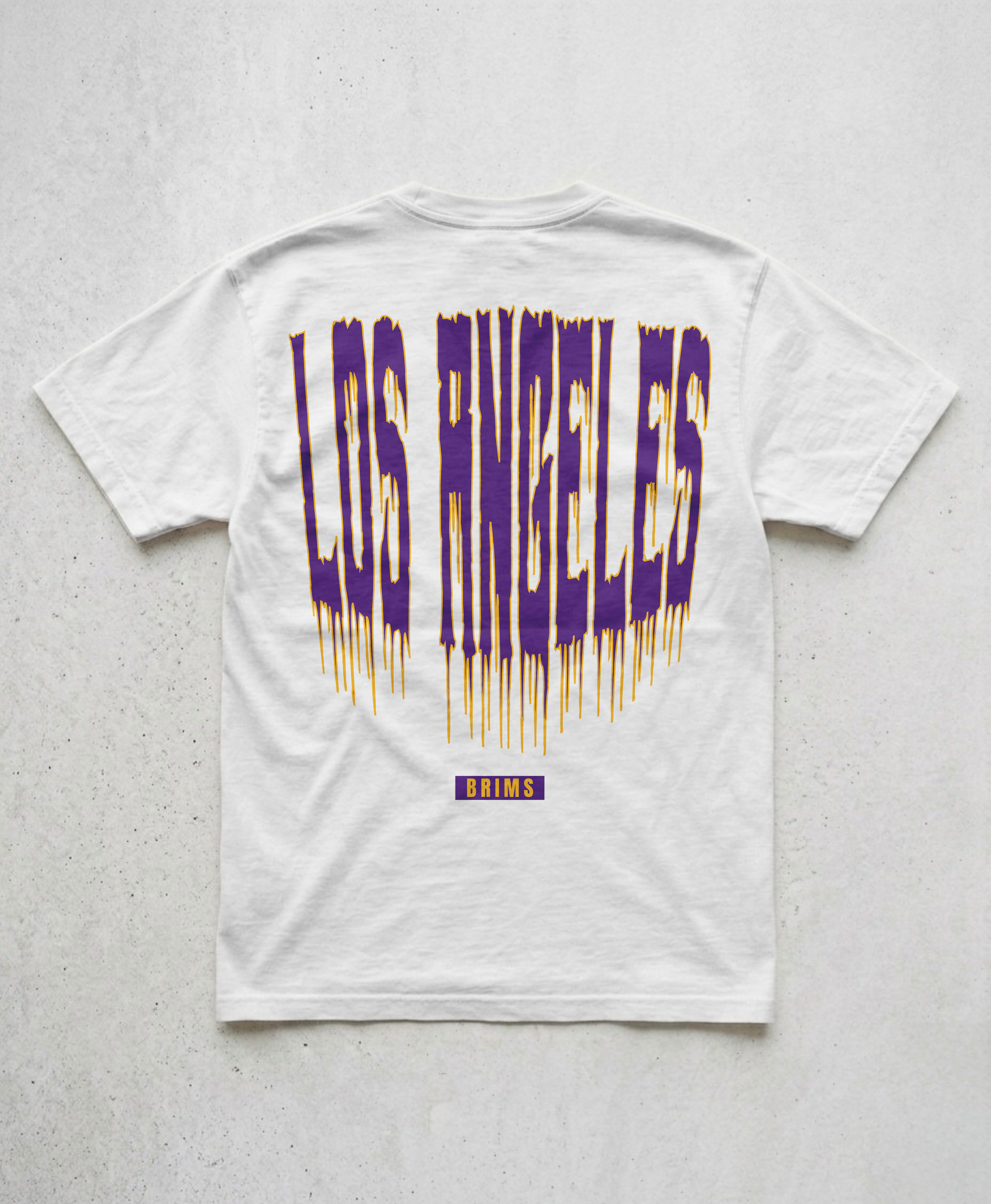 LOS ANGELES DRIP TEE - WHITE