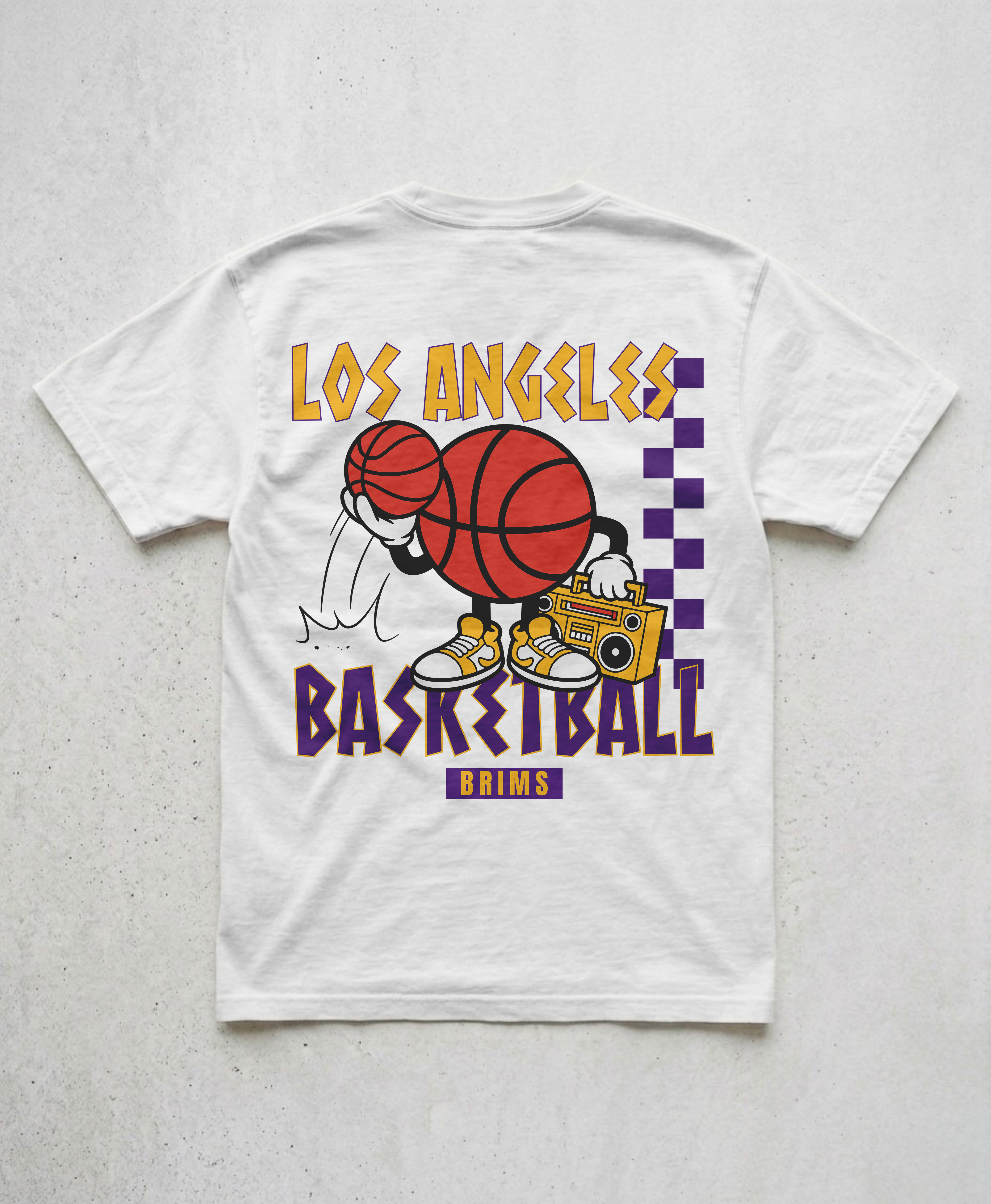 LOS ANGELES RETRO TEE - WHITE
