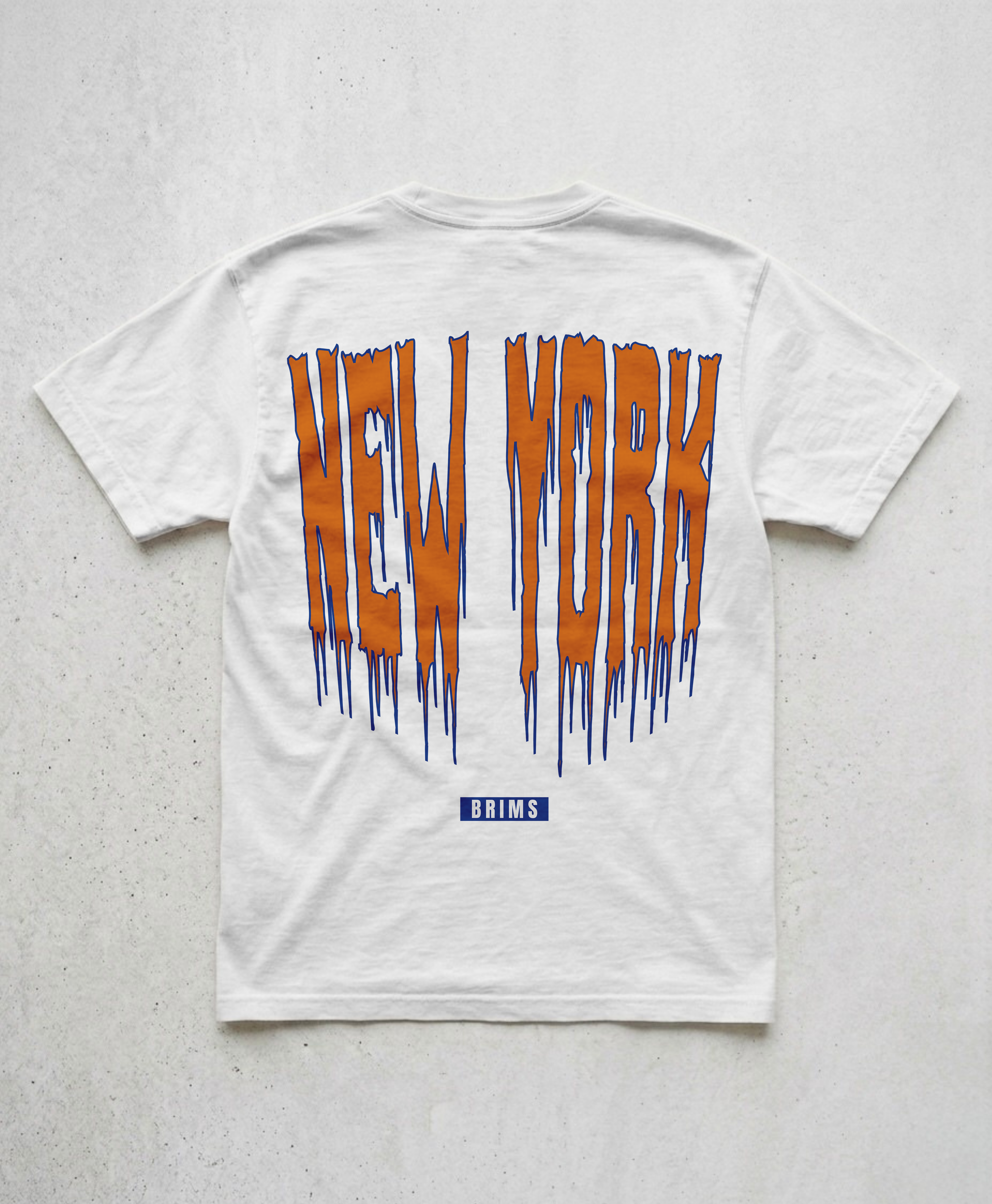 NEW YORK DRIP TEE - WHITE