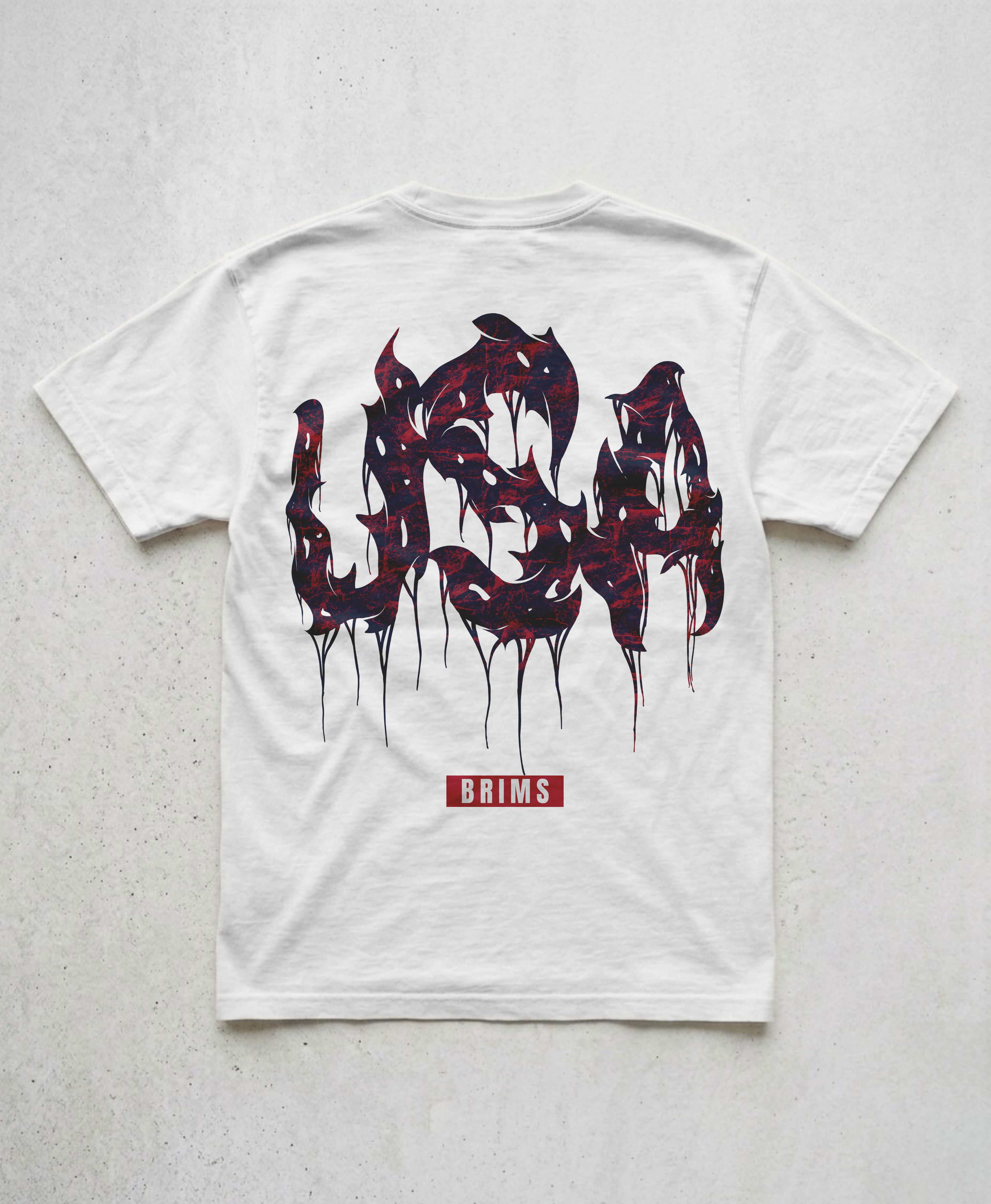 USA DRIP TEE - WHITE