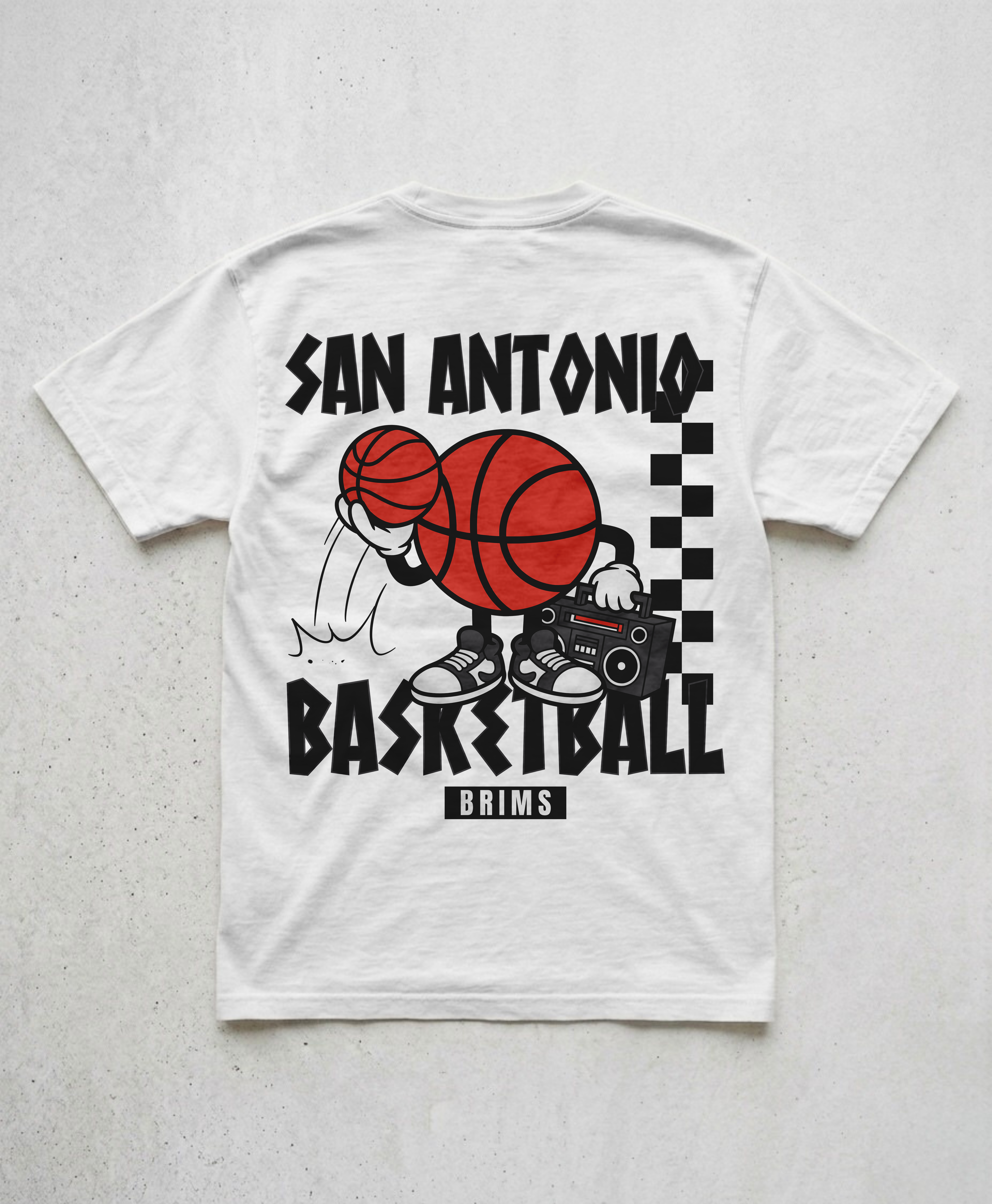 SAN ANTONIO RETRO TEE - WHITE